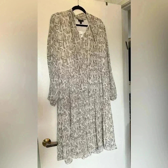 NWT Current Air Los Angeles Snakeprint Midi Dress from Anthropologie - Picture 2 of 14